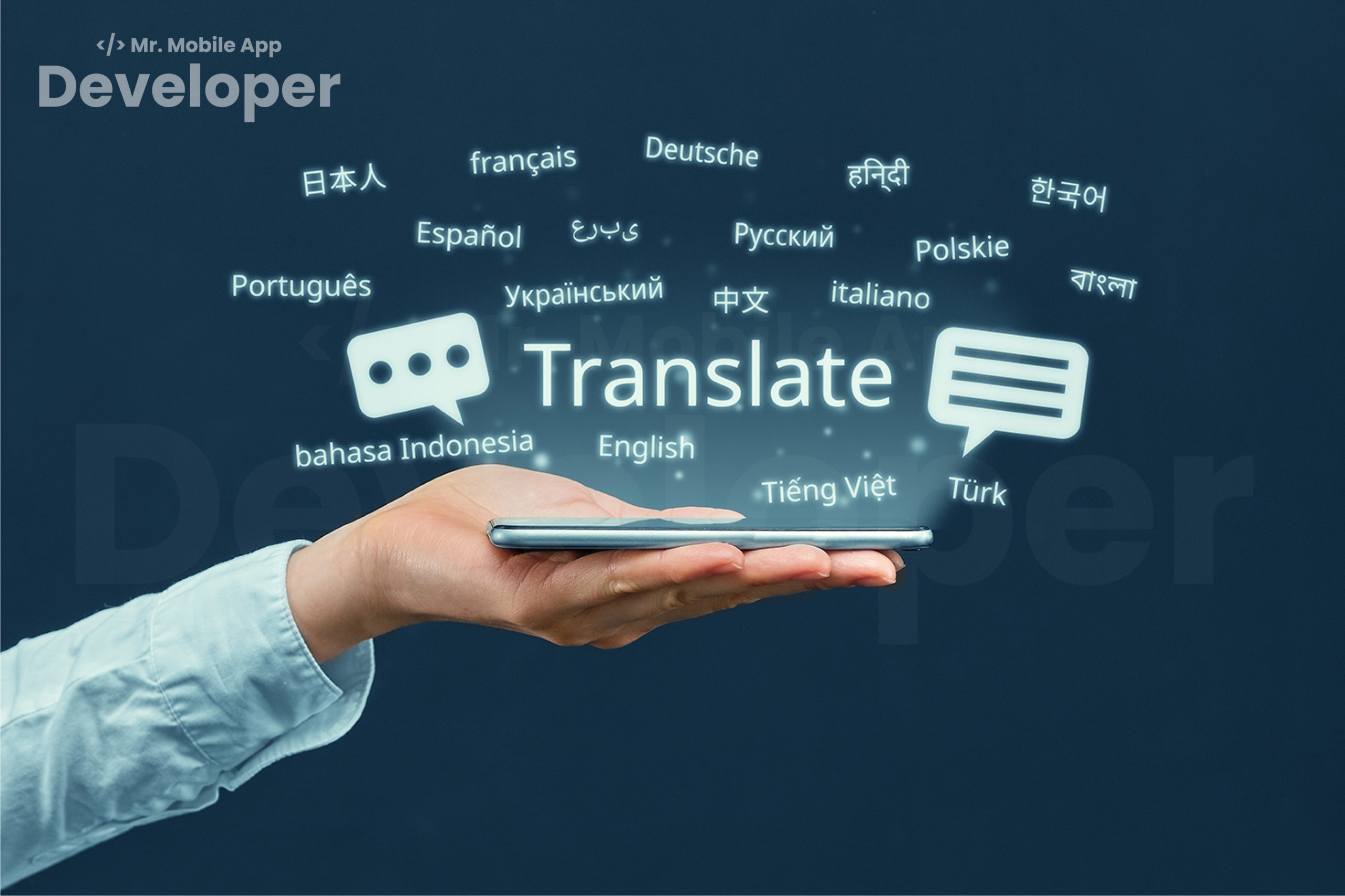 Translation facility in travel app