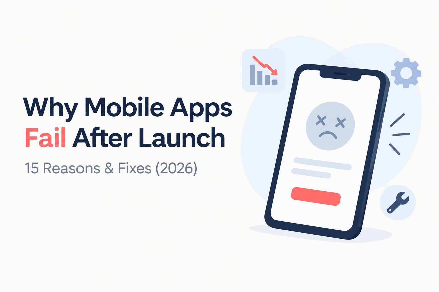 Why Mobile Apps Fail After Launch 15 Reasons & Fixes (2026)